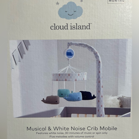 cloud island Other Nib Cloud Island Musical And White Noise Crib Mobile Whales Poshmark